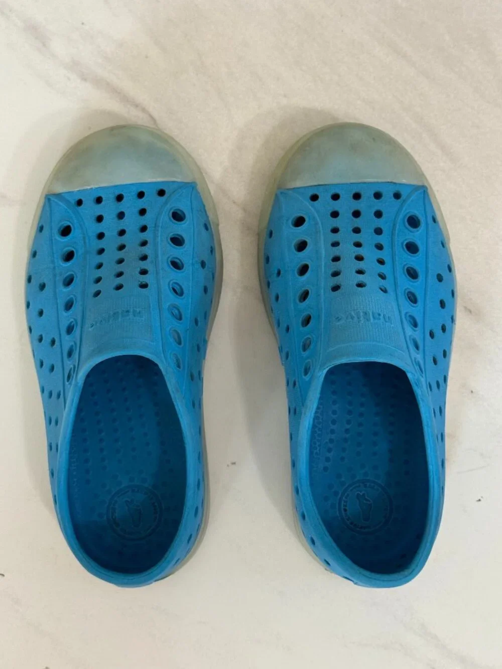 Native Shoes Jefferson Blue Slip-On Water Shoes Kids C9 Toddler 9